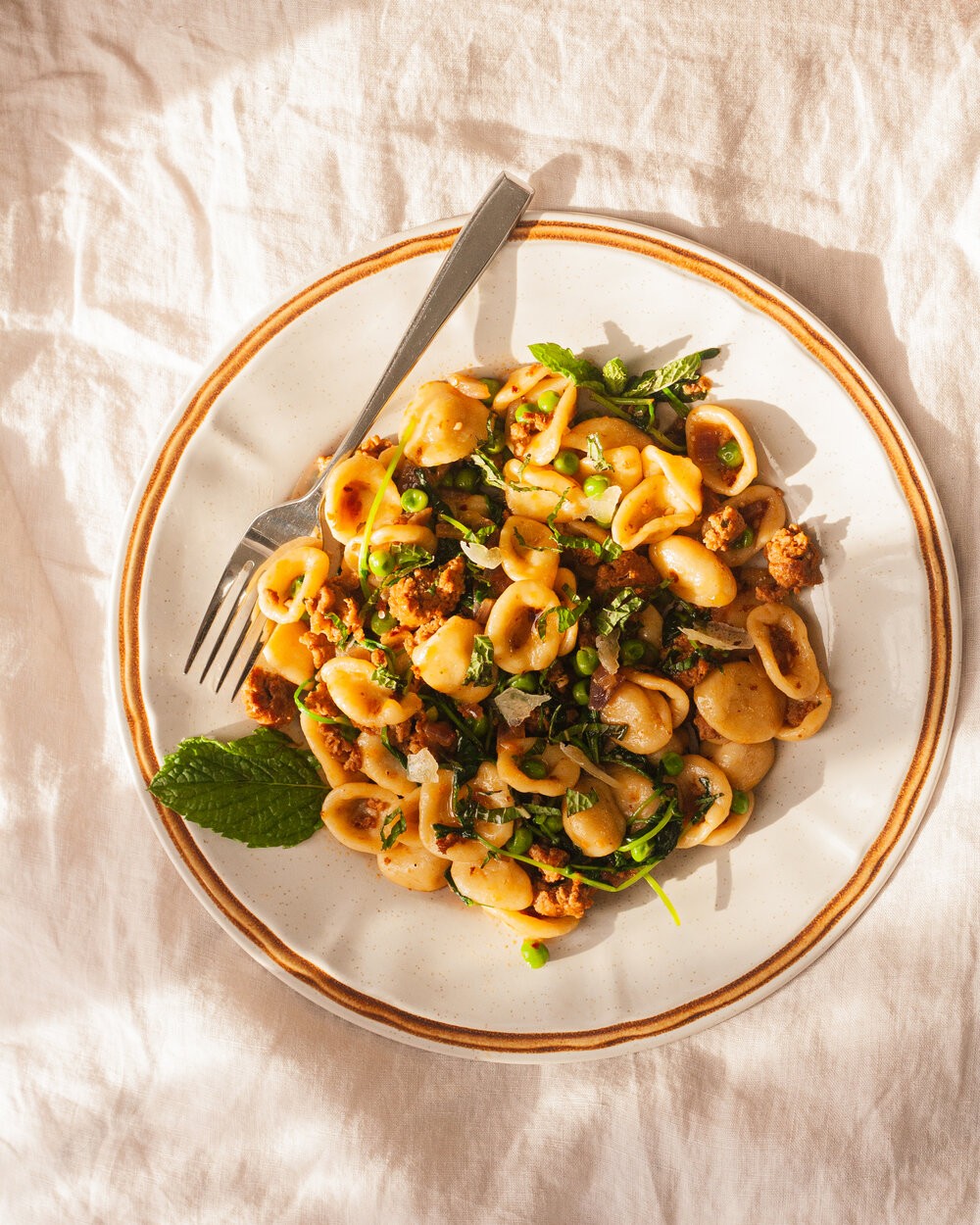 Orecchiette Chorizo & Peas